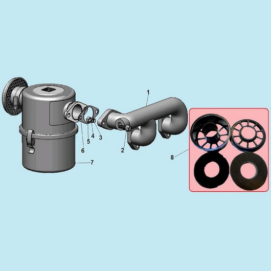 Воздушный фильтр и коллектор Champion DG10000E